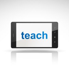 teach word on mobile phone