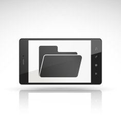 file icon on mobile phone