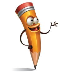 Pencil Cartoon - Presenting
