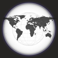 Black World Map Vector N6