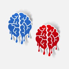 Realistic Design Element Brain Drop N35