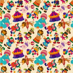 seamless Circus pattern N4