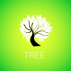 Paper tree vector illustration N2