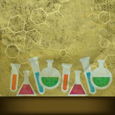 Retro chemistry background