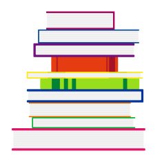 Stack Of Colorful Books Vector Illustration