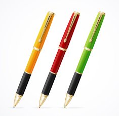 Metal ball point pen set