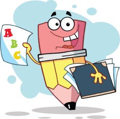 Pencil Holding A Folder With Background
