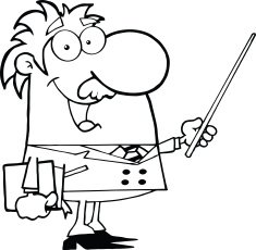 Black and White Professor Holding A Pointer N2