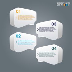 Modern infographics template N18