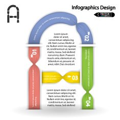 colorful infographics options banner N5