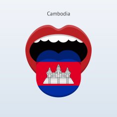 Cambodia language Abstract human tongue