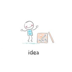 man opened the box with lights Concept ideas N2
