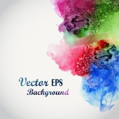 Abstract hand drawn watercolor background N19