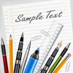 Stationery for school