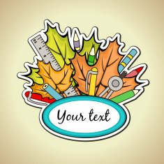 frame for text with stationery