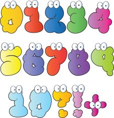 Funny Bubble Numbers