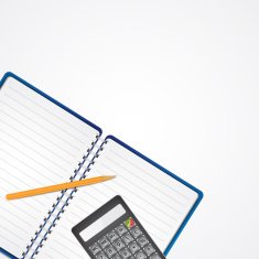 Calculator with pancel on paper N3