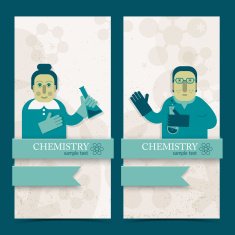Cute doodle teacher vertical banners N2