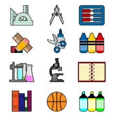 Education icons N240