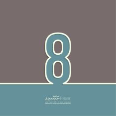 The number abstract background N5