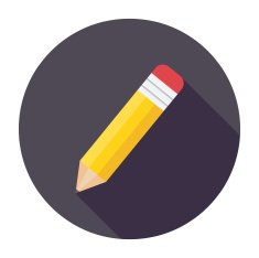 Flat Pencil Icon