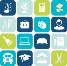 Education icons N242