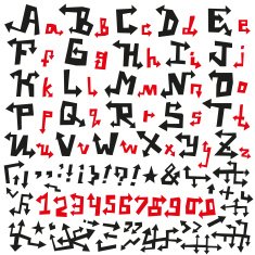 Arrows Alphabet Font N2