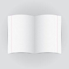 checkered notebook paper on gray background vector N2