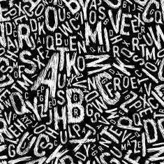 Alphabet seamless pattern Vector EPS10