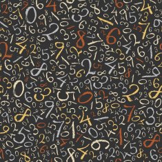Abstract mathematics background Color figures seamless pattern