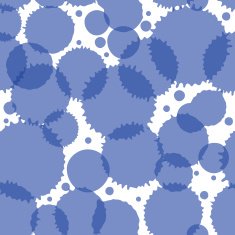 Vector grayscale acrylic abstract spotted endless backdrop N2