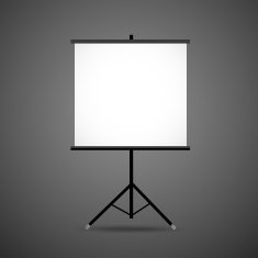 3d blank projection screen template