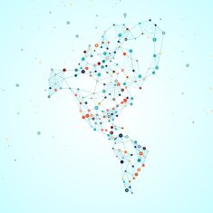 North and South America map N4