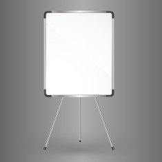 blank office whiteboard