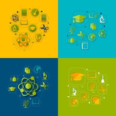 Education flat infographic N163