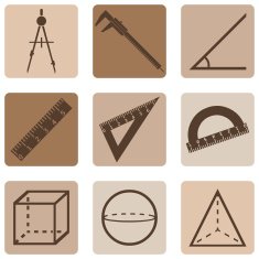 Vector Set of Geometry Icons N13