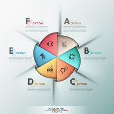 Modern infographics options banner N211