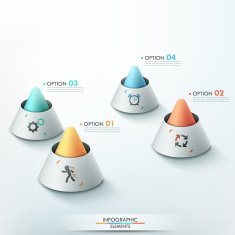 Modern infographics options banner N212