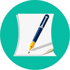 Vector White Paper with Pen