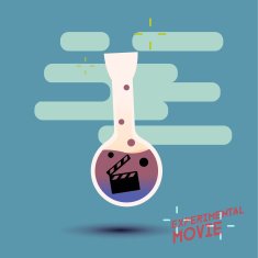 experimental movie test tube with Film clap board N2