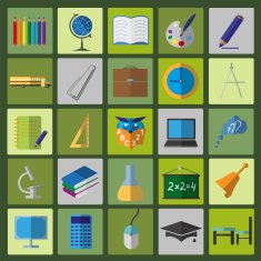 Set education icons N8