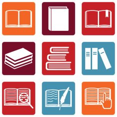 Vector Set of Books Icons N18