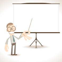 Businessman giving a presentation in conference meeting setting N5