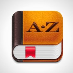 Book with bookmark XXL icon