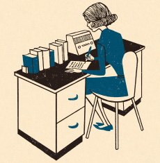 Woman Working at a Desk
