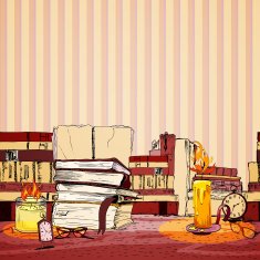 Candle book wallpaper N2