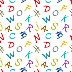 Seamless pattern with letters N2