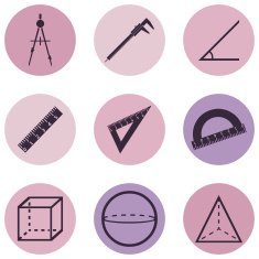 Vector Set of Geometry Icons N15