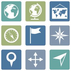 Vector Set of Geography Icons N13