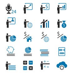 Business and finance icons N34